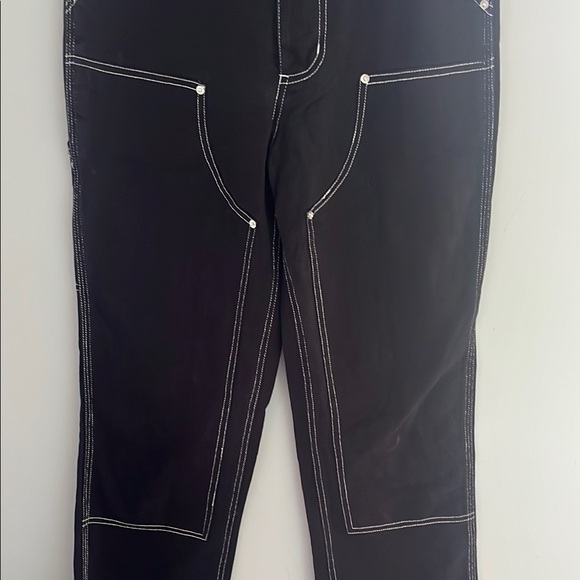 Steve Madden Black and White Straight Leg Jeans Timeless Design - Picture 8 of 9